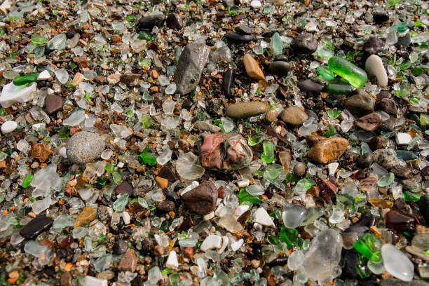 istock Glass stones on the seashore. 1692590107