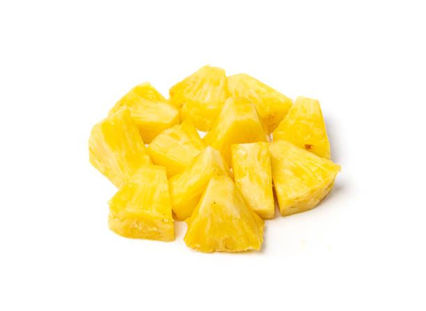 istock Pineapple Cuts Isolated, Raw Ananas Pieces, Comosus Tropical Fruit Chunks, Ripe Pine Apple Slices on White 1692613231