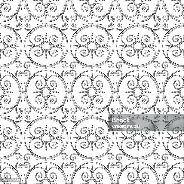 Outlining Design Simple Pattern Seamless Pattern From Outline Drawing Decorative Circle Vintage Design ...