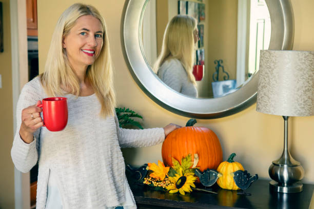 istock Woman at Home Excited About Fall 1692706468