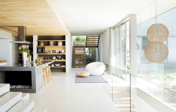 istock Open floor plan of modern house 169271510