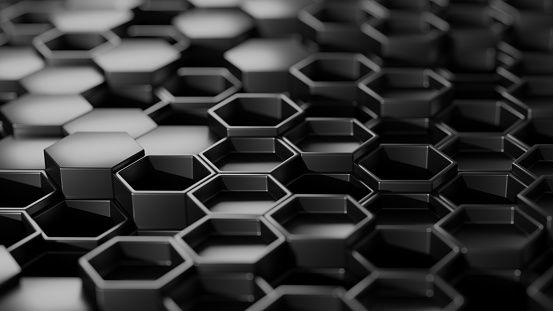 Dark honeycomb cells, an abstract geometric background