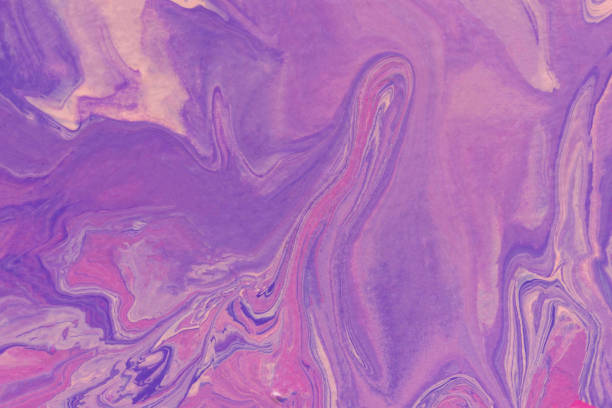 istock Pink lilac fluid art. 1692745108