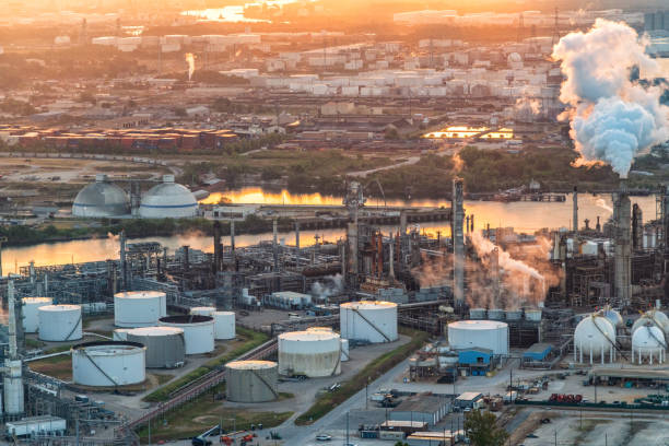 Texas Oil Refinery Aerial