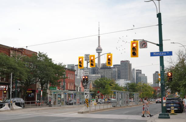 Square One Mall, Mississauga, ON, Canada, Aug 27, 2022. City Center and town hall.