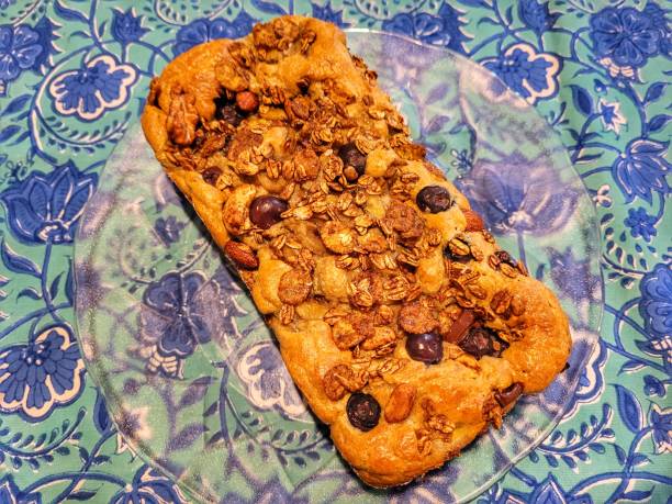 homemade wholegrain blueberry cake