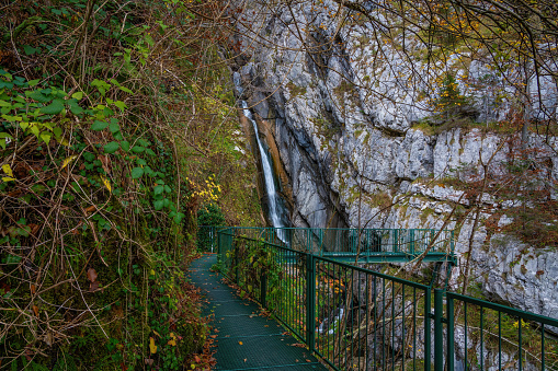 Muhlbach Waterfall on the Panorama Trail - Hallstatt, Austria