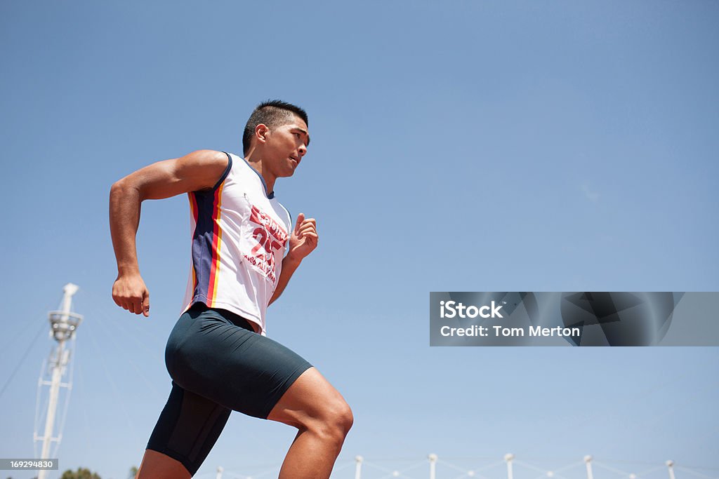 Runner in corsa - Foto stock royalty-free di Correre