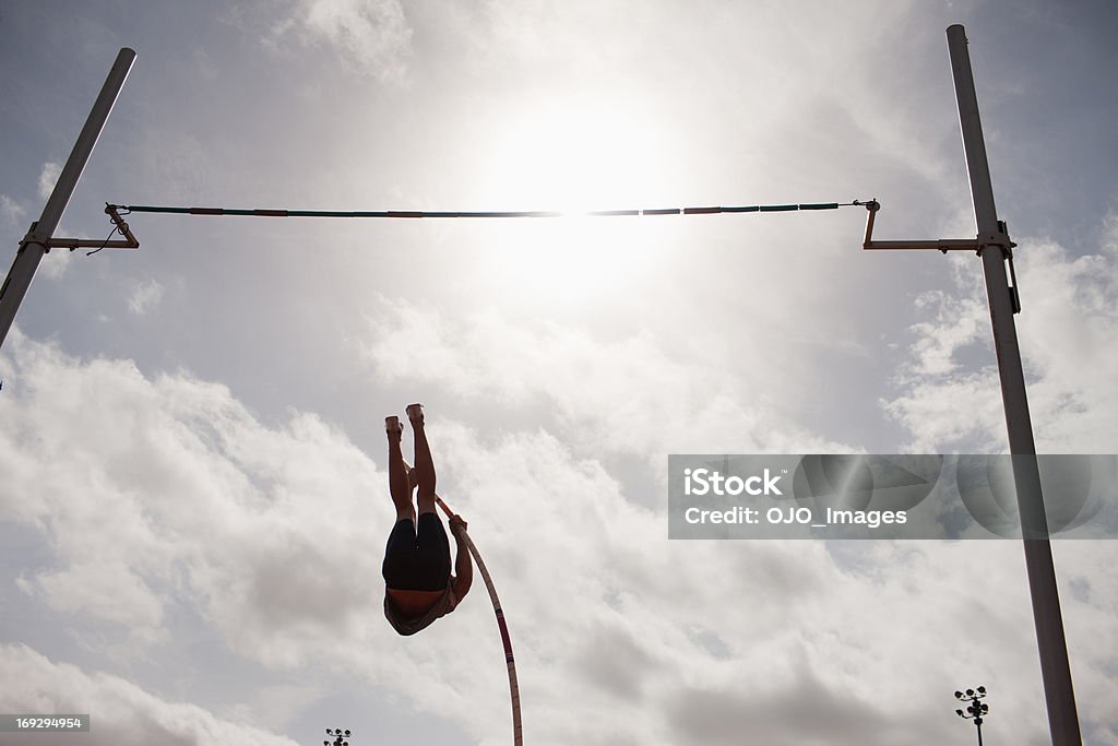 Stabhochspringer - Lizenzfrei Stabhochsprung Stock-Foto