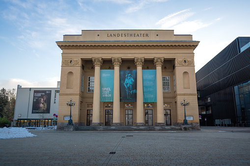 Innsbruck, Austria - Nov 14, 2019: Tyrolean State Theatre - Innsbruck, Austria