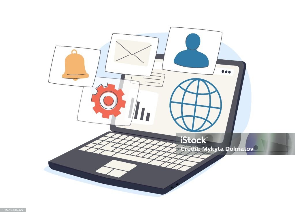 Business Digitalization Abstract Concept Vector Illustration Set ...
