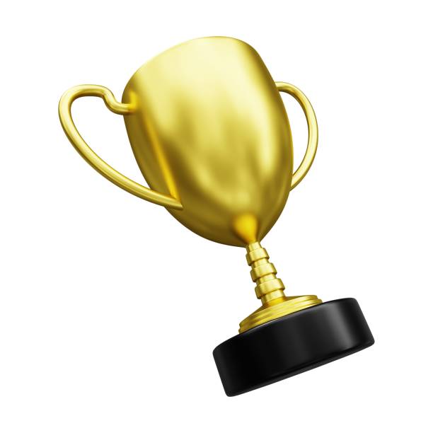 istock Gold Trophy 3D Illustration Isolated in White Background 1693104790