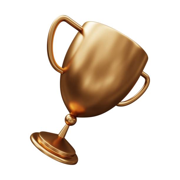 istock Bronze Trophy 3D Illustration Isolated in White Background 1693109865