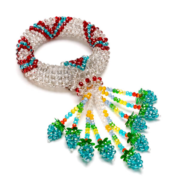istock colorful garland crystal beads pattern style thai isolated on white background 1693194640