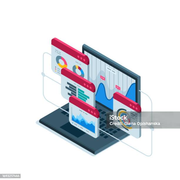 Istock Data Statistical Data Processing Stock Illustration - Download Image Now ...