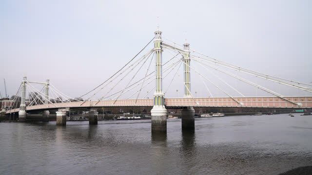 Albert Bridge And Thames River