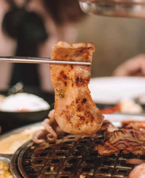 istock Grilled pork, grilled food 1693251847