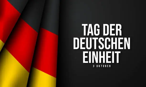 Vector illustration of German Unity Day Background Design.