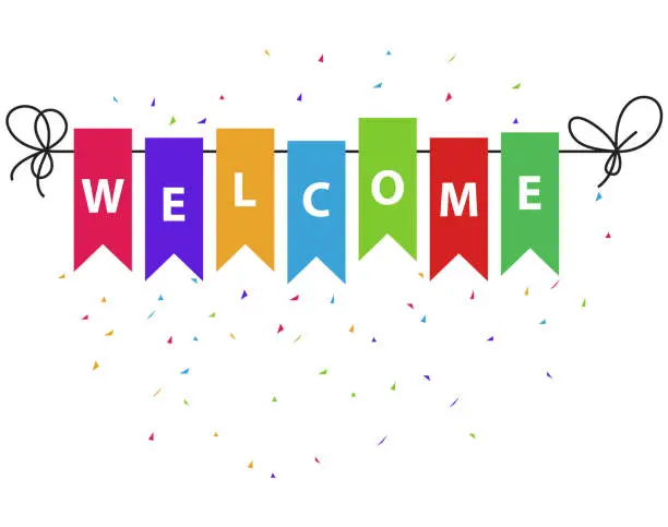 Vector illustration of Welcome Banner