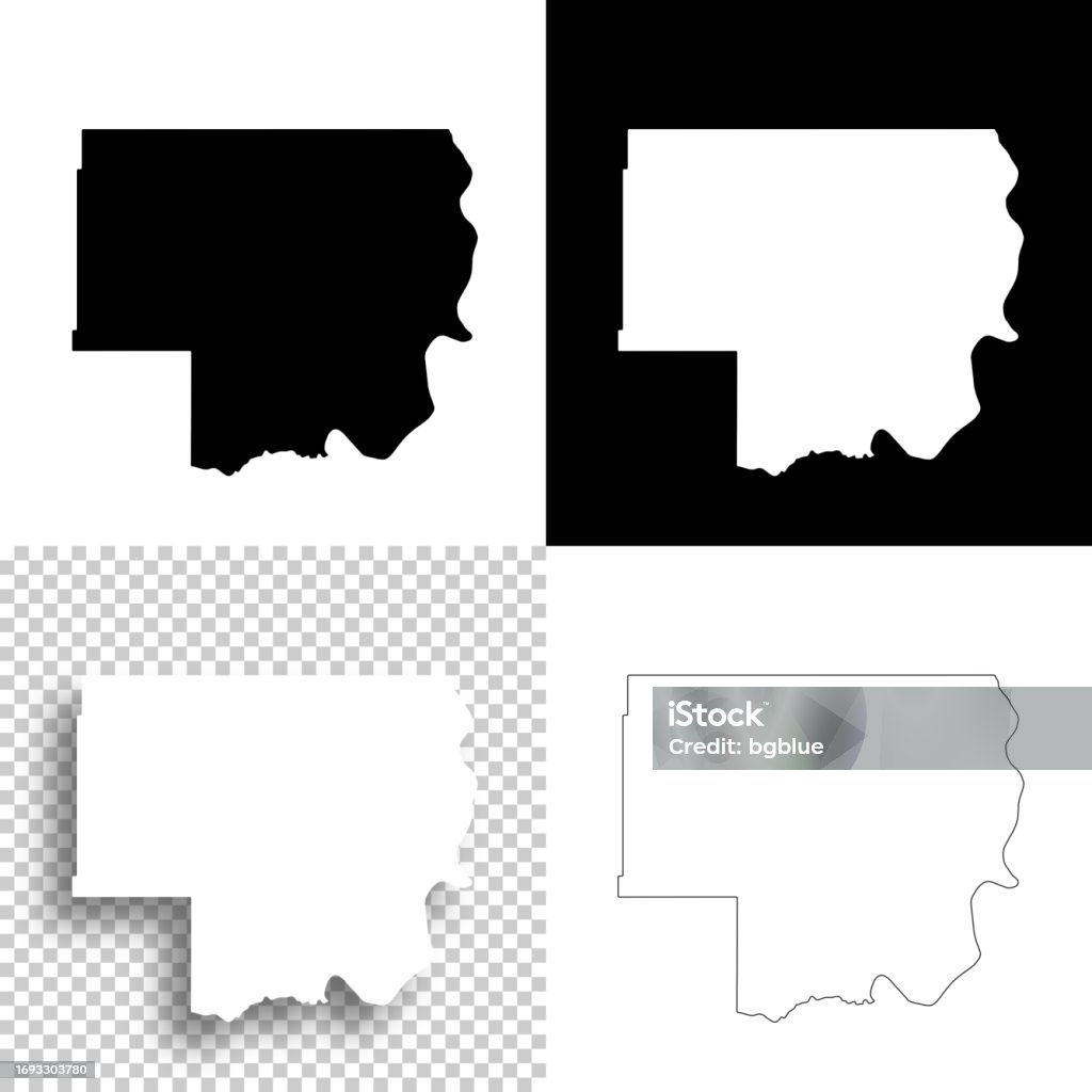 Ilustración de Condado De Dewey Dakota Del Sur Mapas Para El Diseño