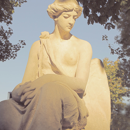 The goddess of love in Greek mythology, Aphrodite (Venus in Roman mythology) Fragment of ancient statue.