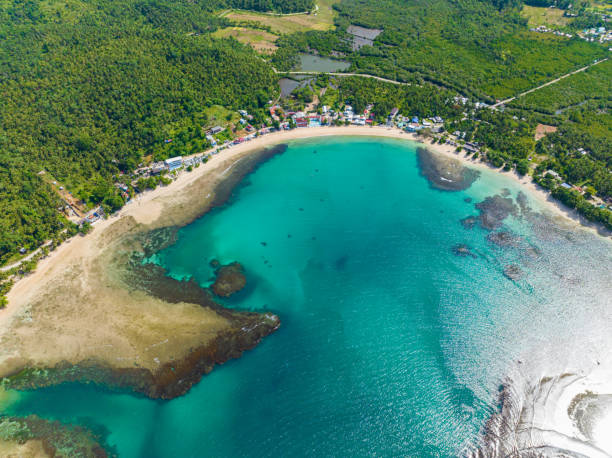 istock White sand coast in tropical island. Philippines. 1693333027