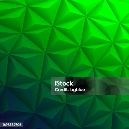 istock Abstract geometric texture - Low Poly Background - Polygonal mosaic - Green gradient 1693339706