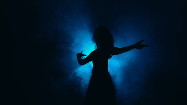 istock Silhouette dancing contemporary performance woman 1693375923