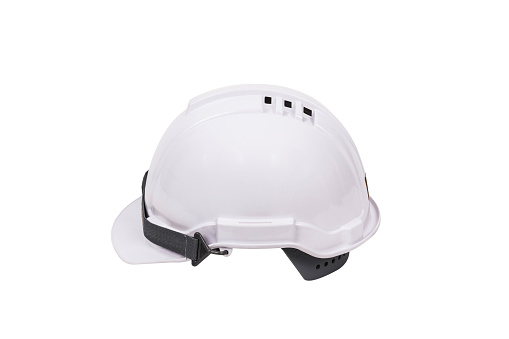 Baseball helmet on a white background