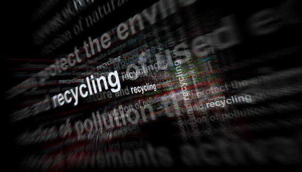 istock Recycling environment and ecology headline titles media 3d illustration 1693379996