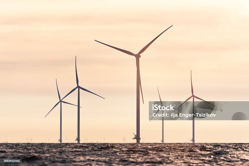 근해 풍차 농장 아름답고 밝은 날에 바다에 고립 된 풍차 네덜란드 Asia Clean Energy Forum에 대한 스톡 사진 ...