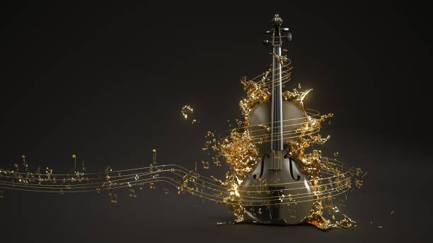 istock Golden Sheet Music Violin 1693426346