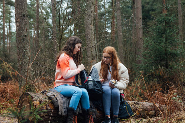 istock Eating Lunch on the Log 1693429453