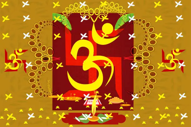 Vector illustration of Indian Festival ,