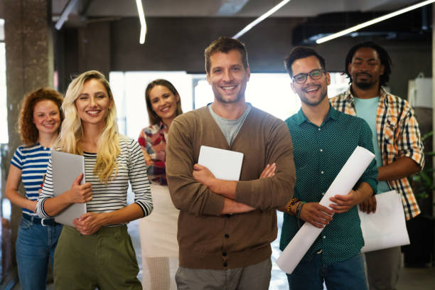 istock Business solutions, technology and strategy concept. Colleagues working and brainstorming in office 1693477516