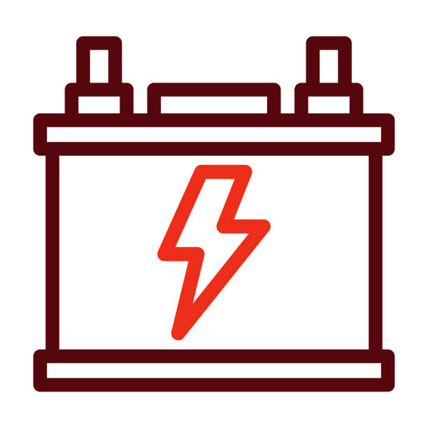 istock Battery Vector Thick Line Two Color Icons For Personal And Commercial Use. 1693486651