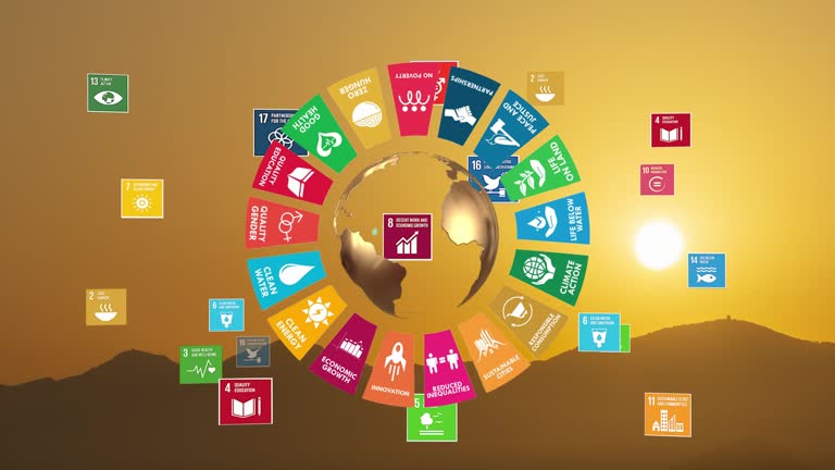 Sustainable Development Video 780+ Sustainable Development Goals Icons Stock Videos and Royalty-Free ...