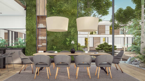 istock 3d rendering of expensive cozy interior with green walls in night 1693493524