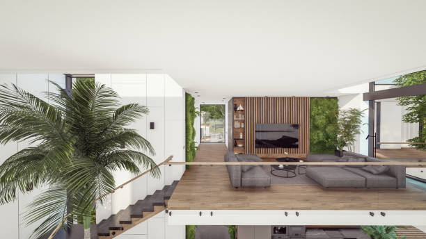 istock 3d rendering of expensive cozy interior with green walls in night 1693493550