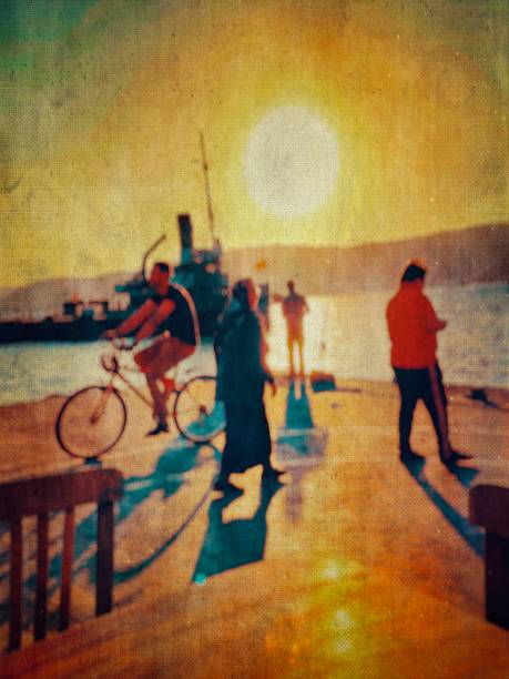 istock Blurred view of the people on the coast. 1693550681
