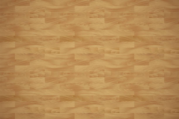 horizontaler hintergrund des holzplattenmusters. realistischer naturbrauner holzboden. holzdiele, strukturierte platte, holzwandstruktur. vektordruck für design, flaches interieur, dekor, fotohintergrund. - table nature brown backgrounds stock-grafiken, -clipart, -cartoons und -symbole