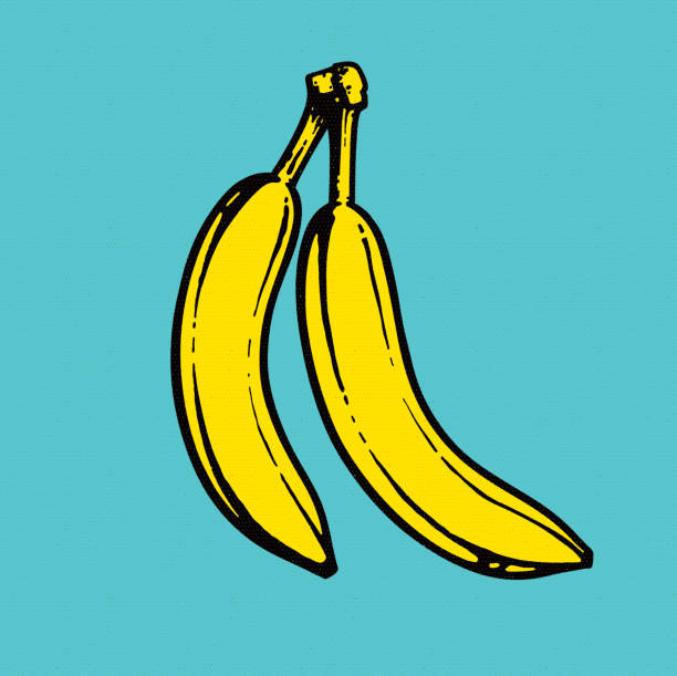 Ilustração Bananas Pop Art - ilustração de arte em vetor