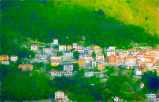 Lakeside town on Lake Como.