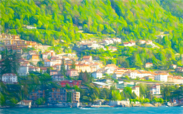 istock Lakeside town on Lake Como 1693650046