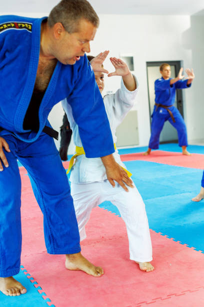 istock Sensei With Kids On Real Aikido Training 1693696684