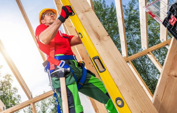istock Skeleton Frame Worker with Large Spirit Level Level Accuracy 1693725017