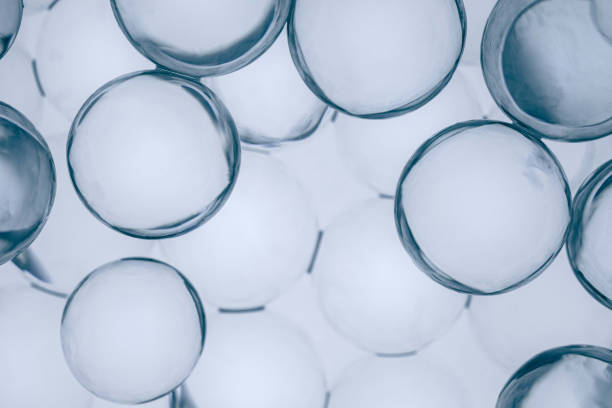 istock Transparent white cosmetic ingredient molecular textured background 1693725081