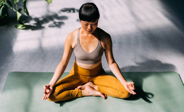 istock Cultivating Vitality: Japanese Woman's Journey to Wellbeing through Meditation 1693748606