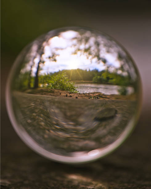 istock with the glass ball in the Thuringian Forest 1693751216