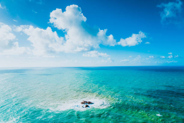 A stitched panorama of a vibrant blue ocean in Cabo da Roca